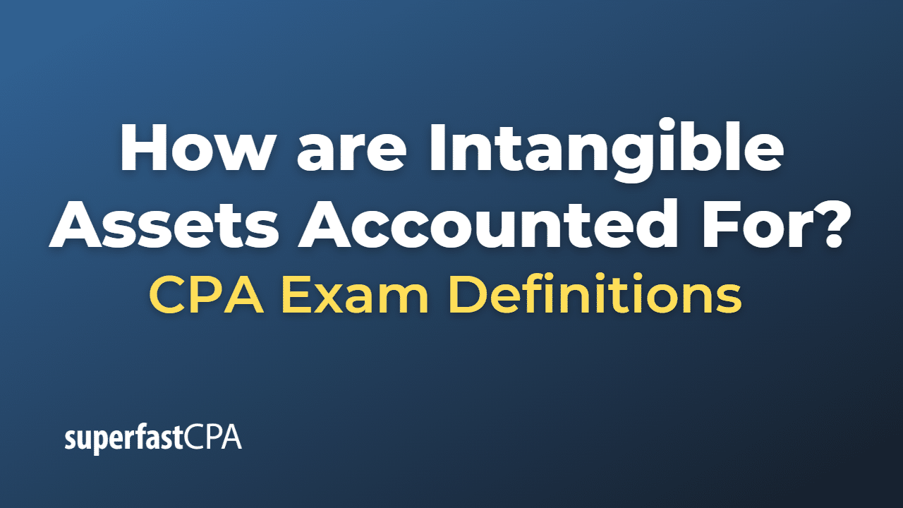 How are Intangible Assets Accounted For?