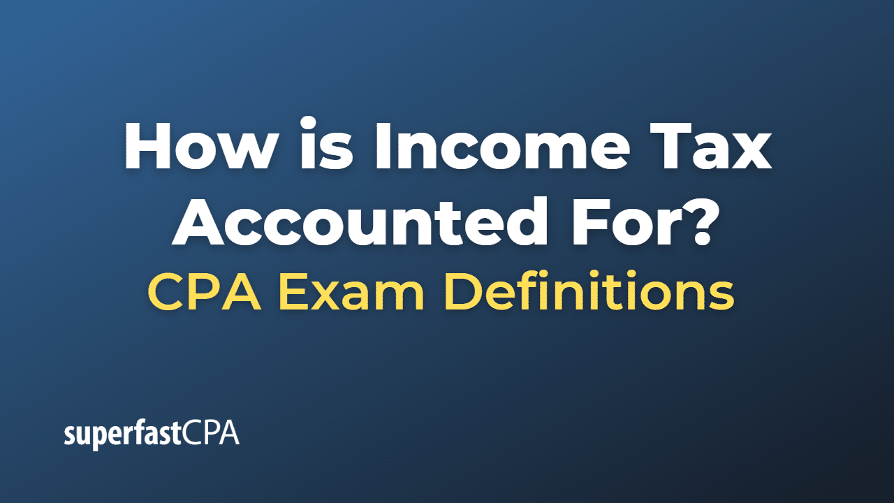How Is Income Tax Accounted For