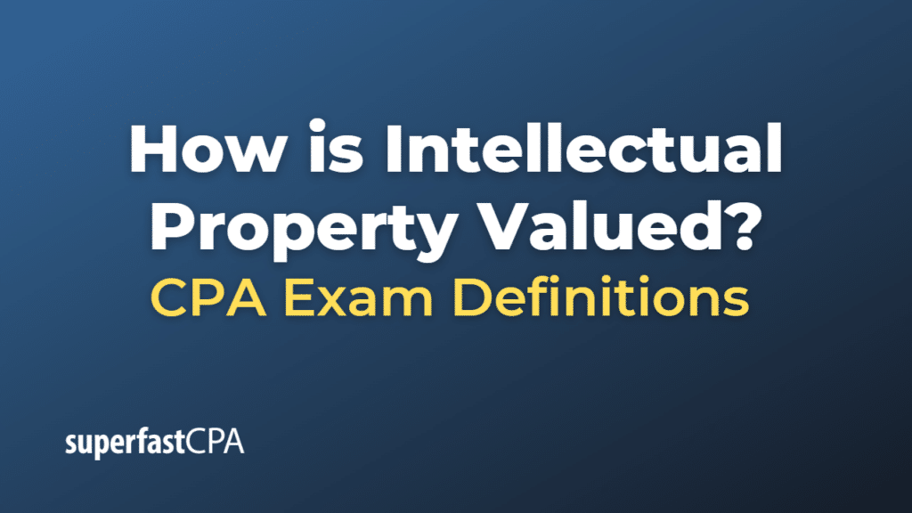 How Is Intellectual Property Valued