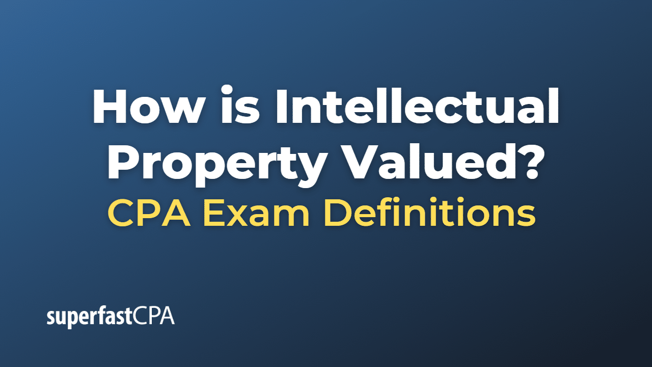 How Is Intellectual Property Valued