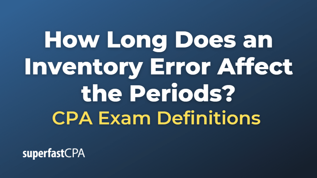 How Long Does an Inventory Error Affect the Periods