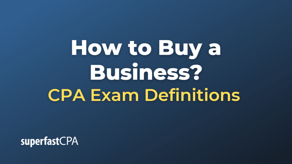 How to Buy a Business