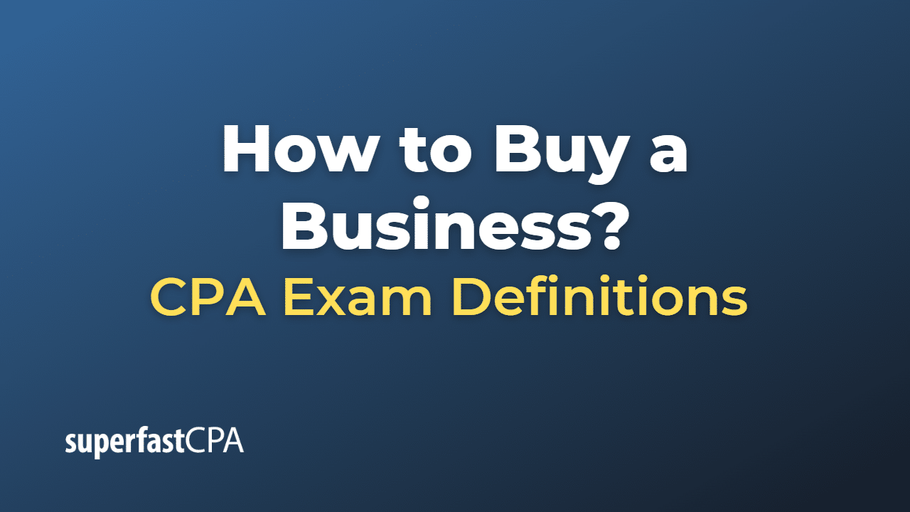 How to Buy a Business