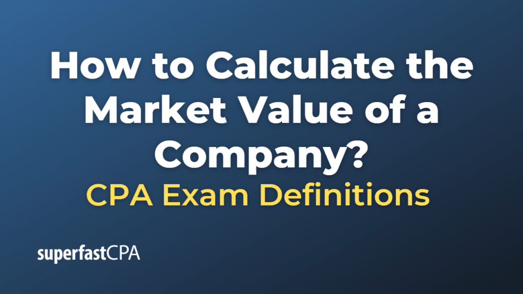 How to Calculate the Market Value of a Company