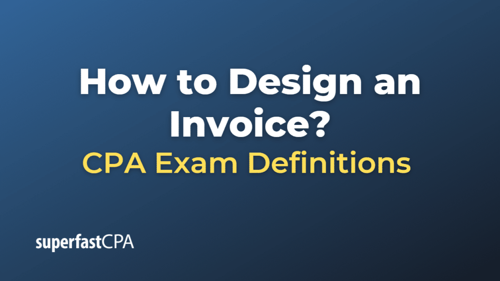 How to Design an Invoice