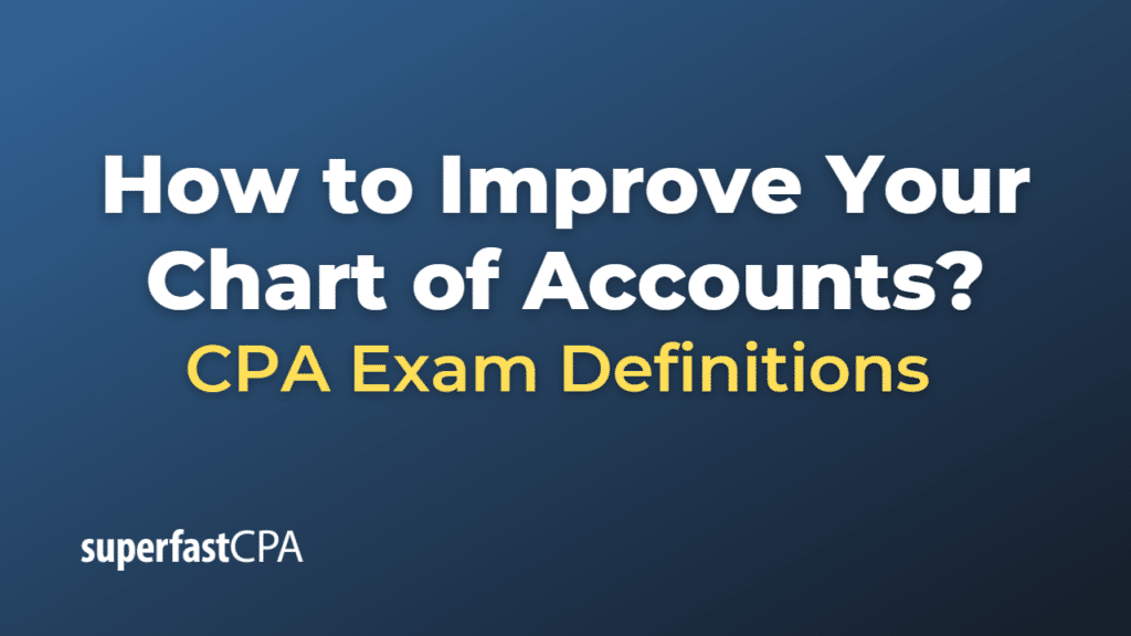 How to Improve Your Chart of Accounts