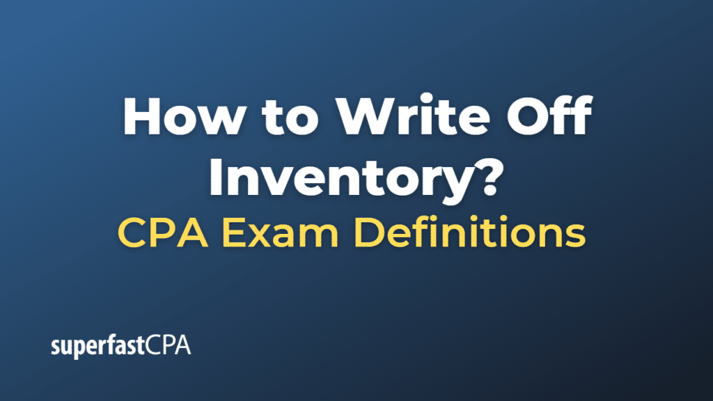 How to Write Off Inventory