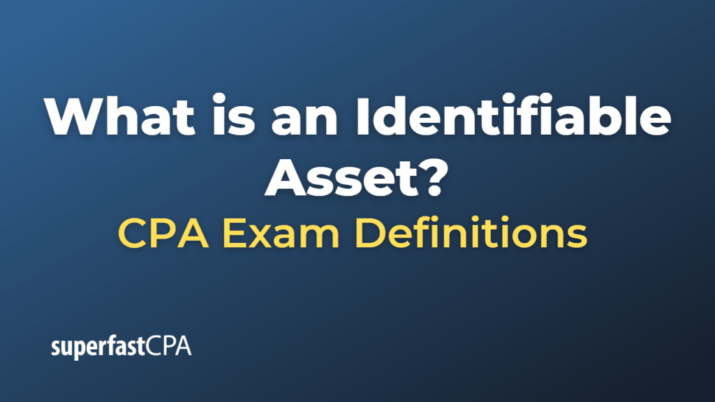 Identifiable Asset
