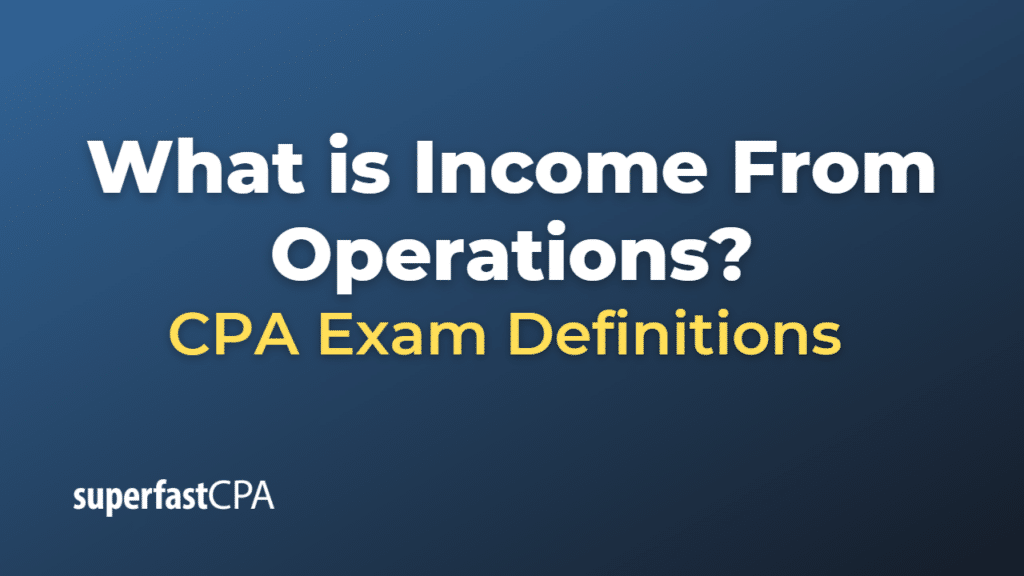 Income From Operations