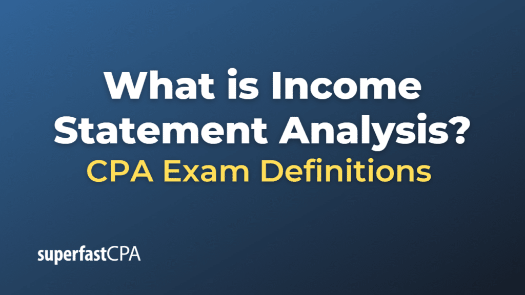 Income Statement Analysis