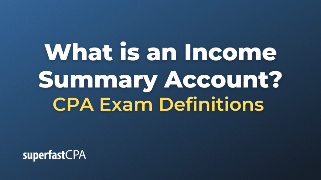 Income Summary Account