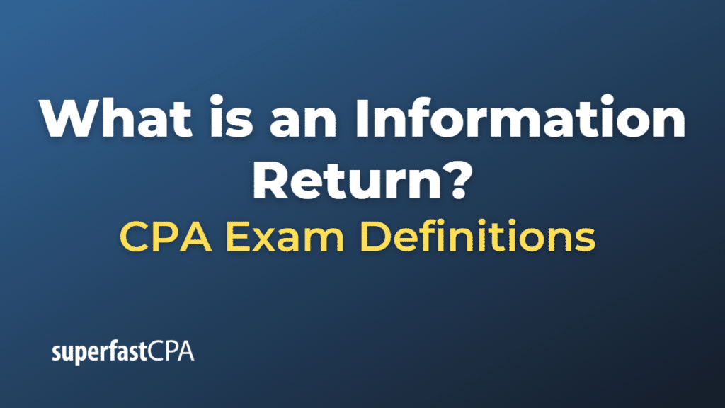 Information Return