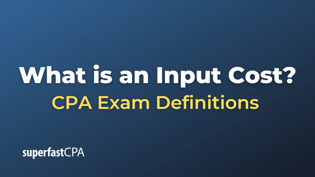 Input Cost
