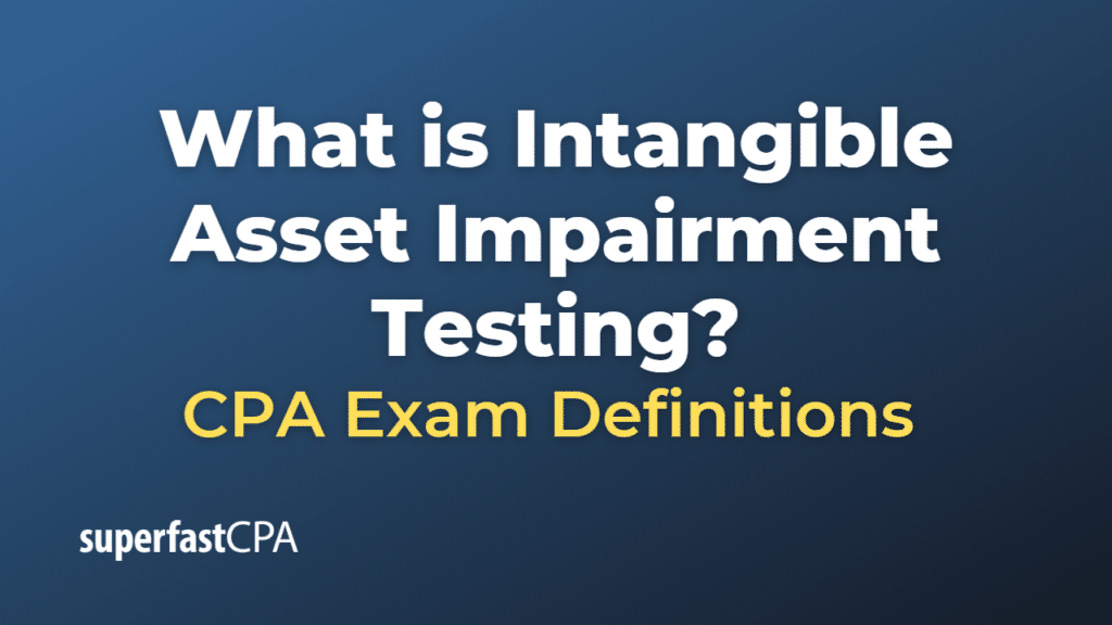 Intangible Asset Impairment Testing