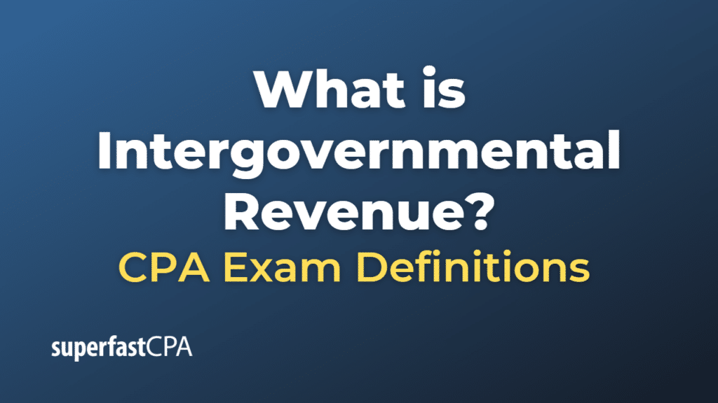 Intergovernmental Revenue