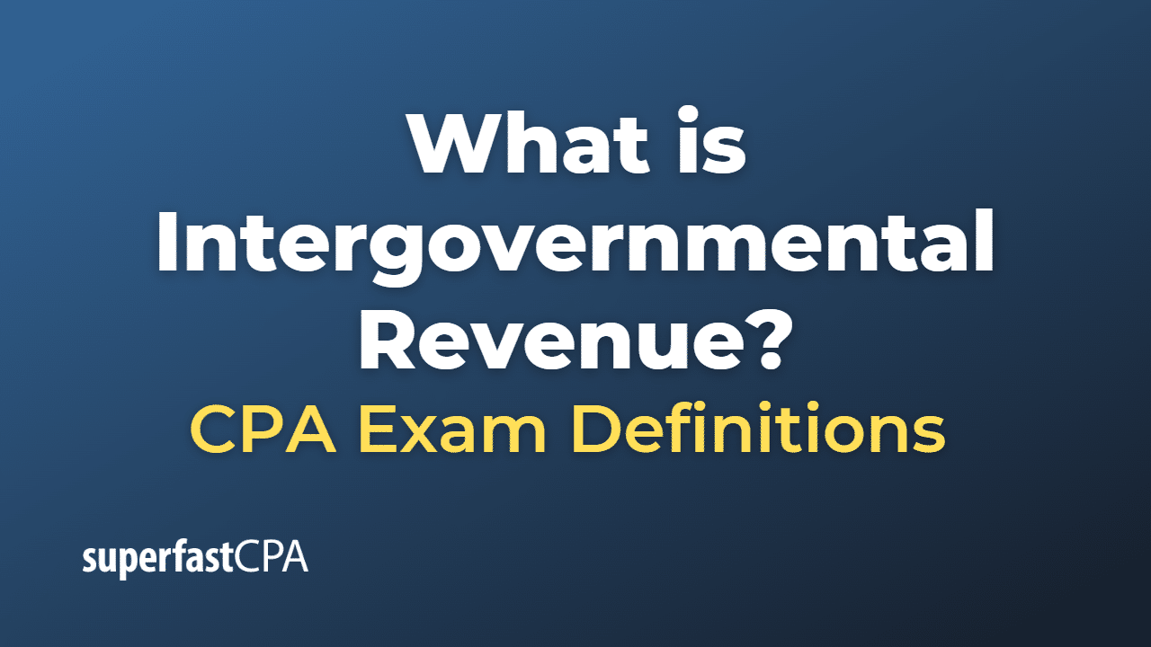 Intergovernmental Revenue