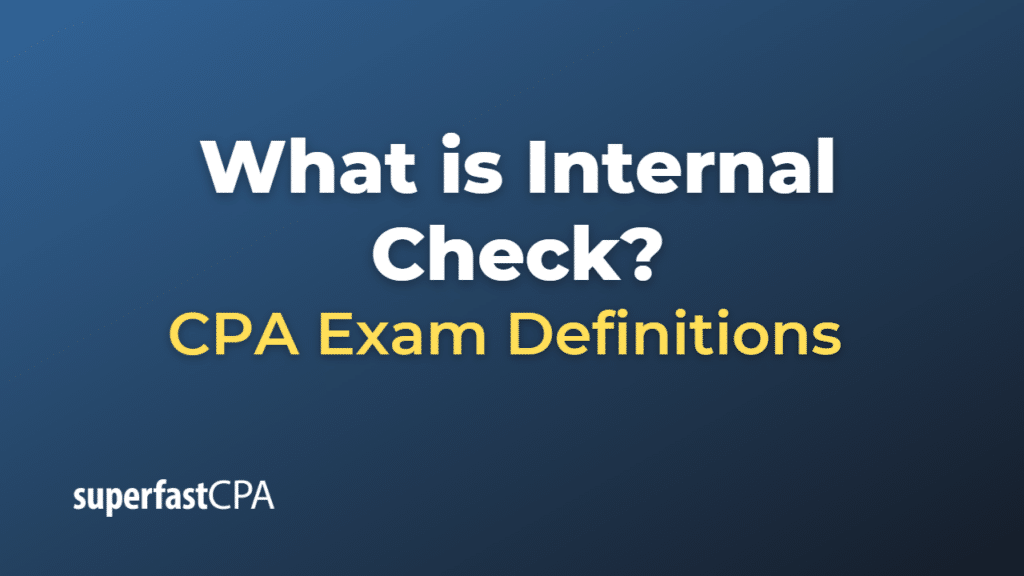 Internal Check