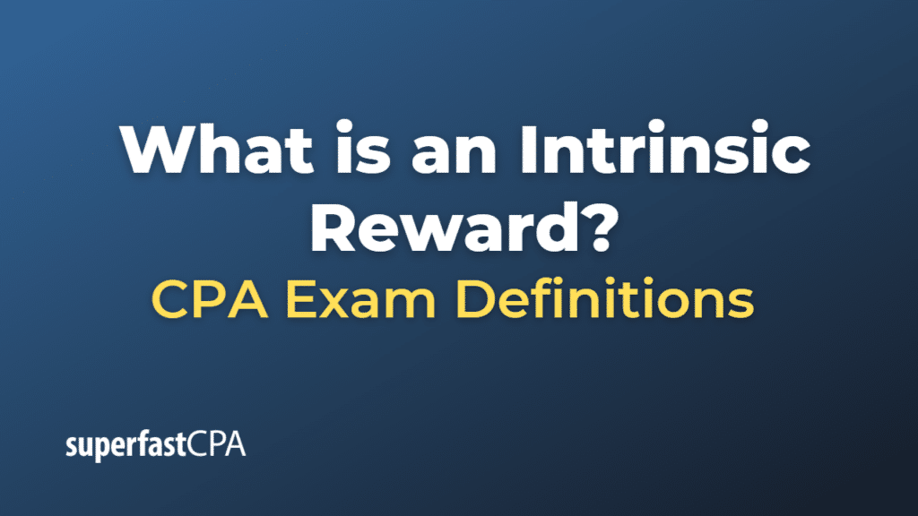 Intrinsic Reward