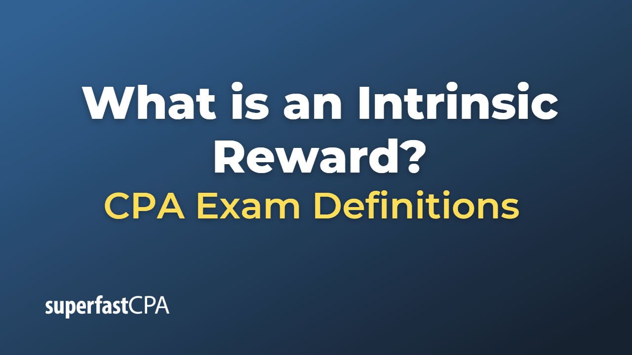 Intrinsic Reward