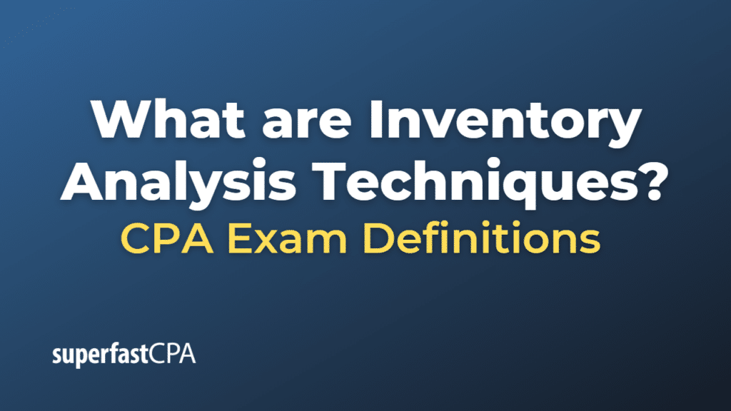 Inventory Analysis Techniques