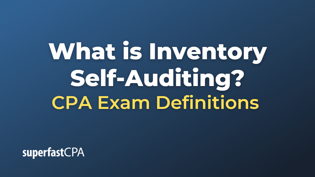 Inventory Self-Auditing