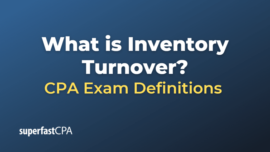 Inventory Turnover