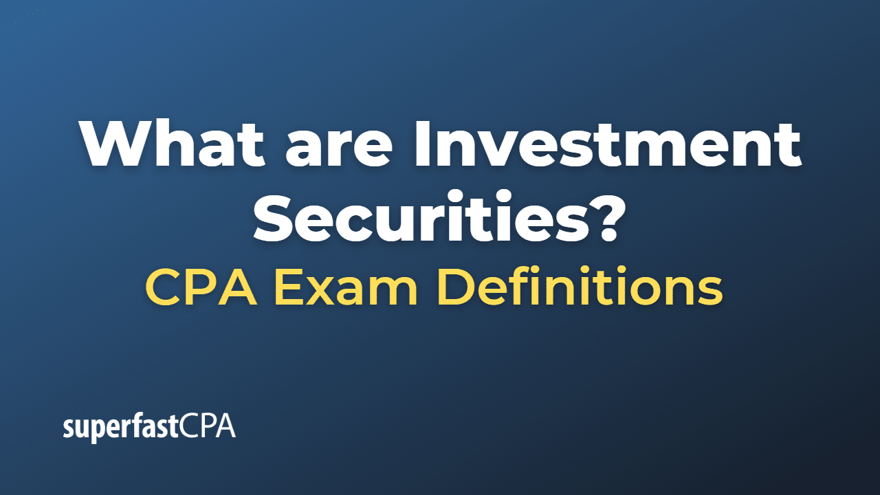 Investment Securities
