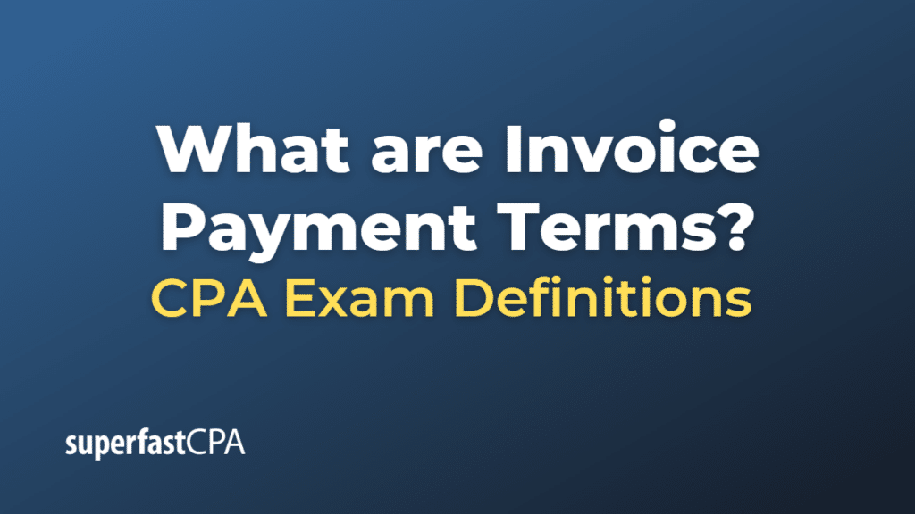 Invoice Payment Terms
