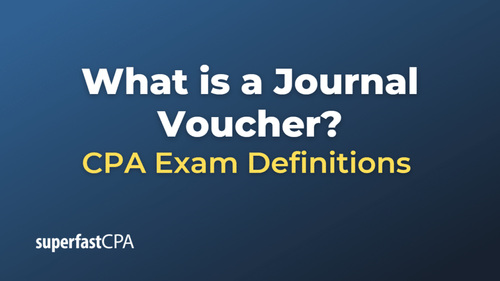 Journal Voucher