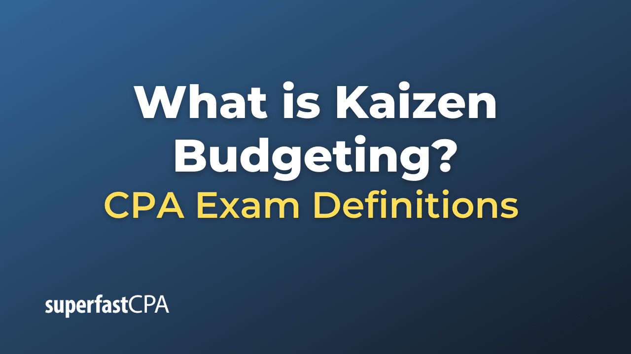 Kaizen Budgeting