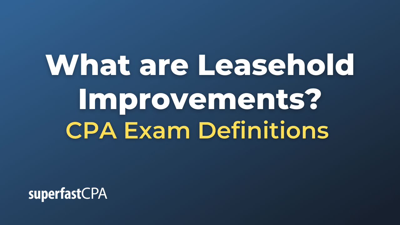 Leasehold Improvements