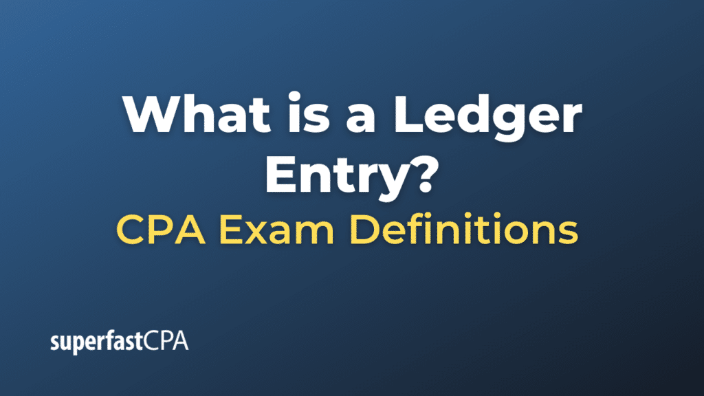 Ledger Entry