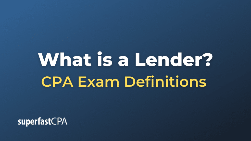 Lender