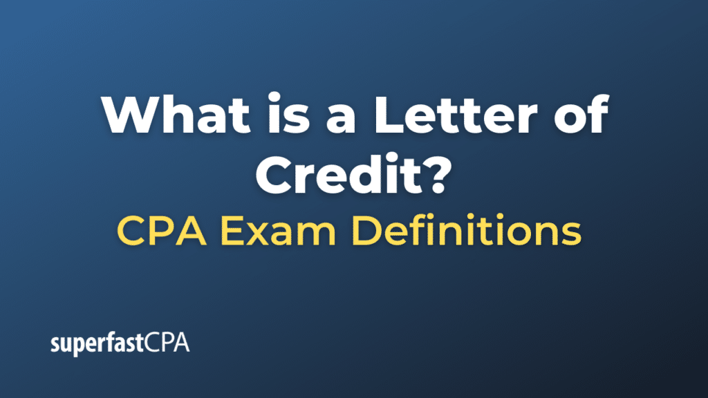 Letter of Credit