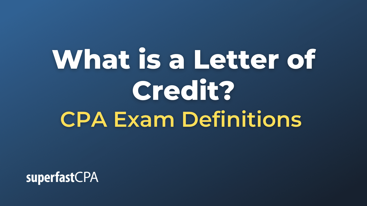 Letter of Credit