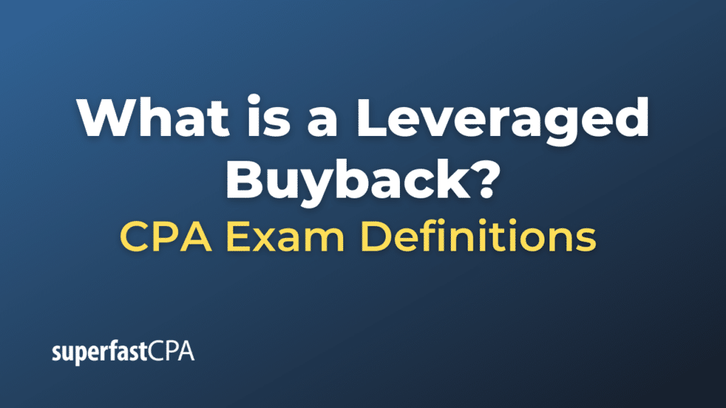 Leveraged Buyback