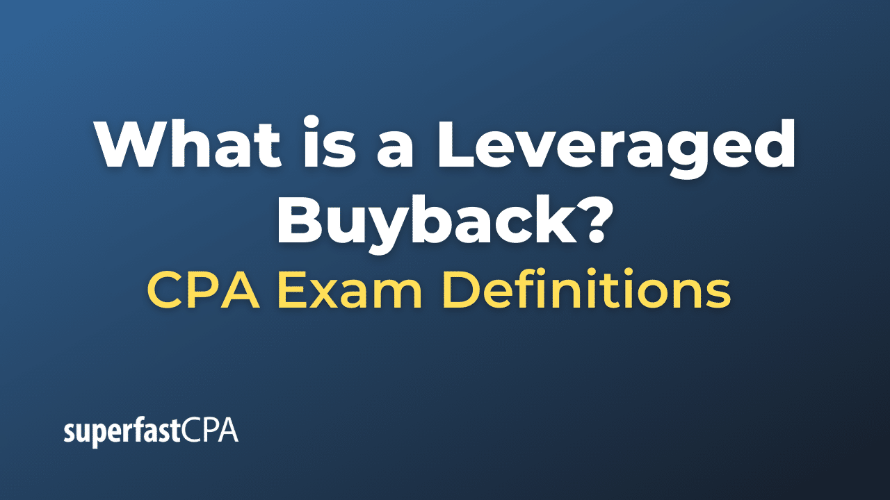 Leveraged Buyback