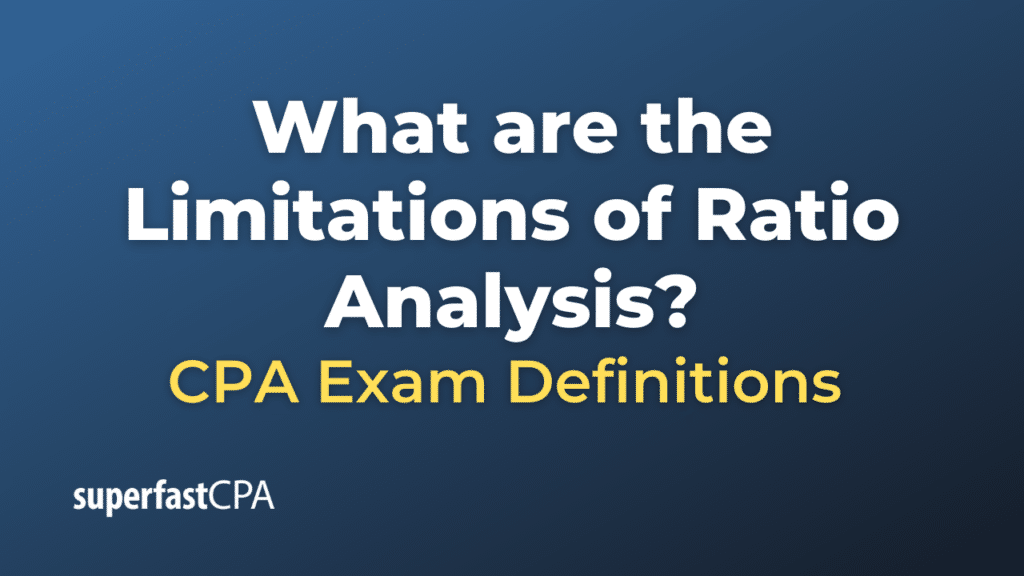 Limitations of Ratio Analysis