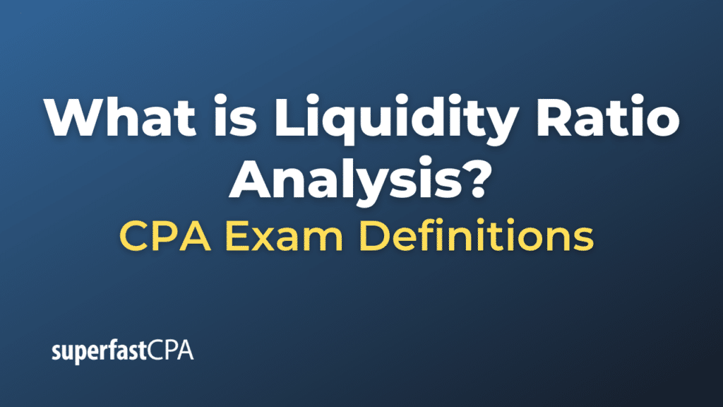 Liquidity Ratio Analysis