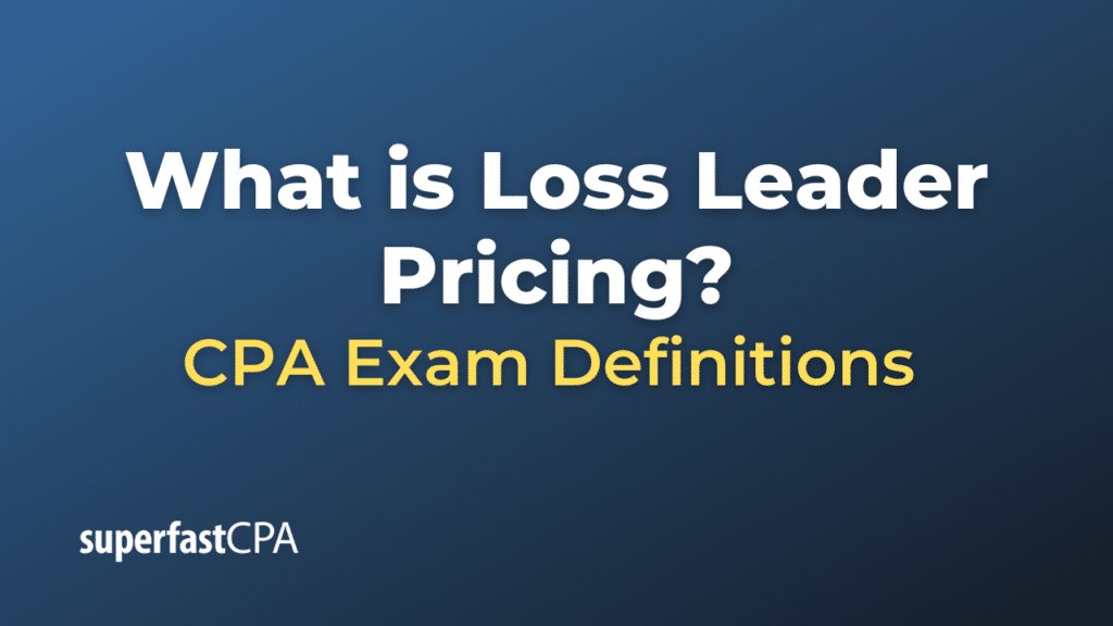 Loss Leader Pricing