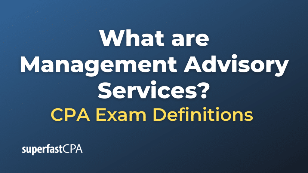 Management Advisory Services