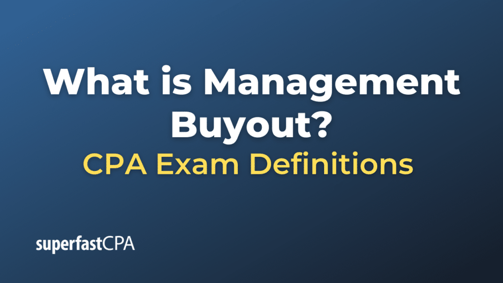 Management Buyout