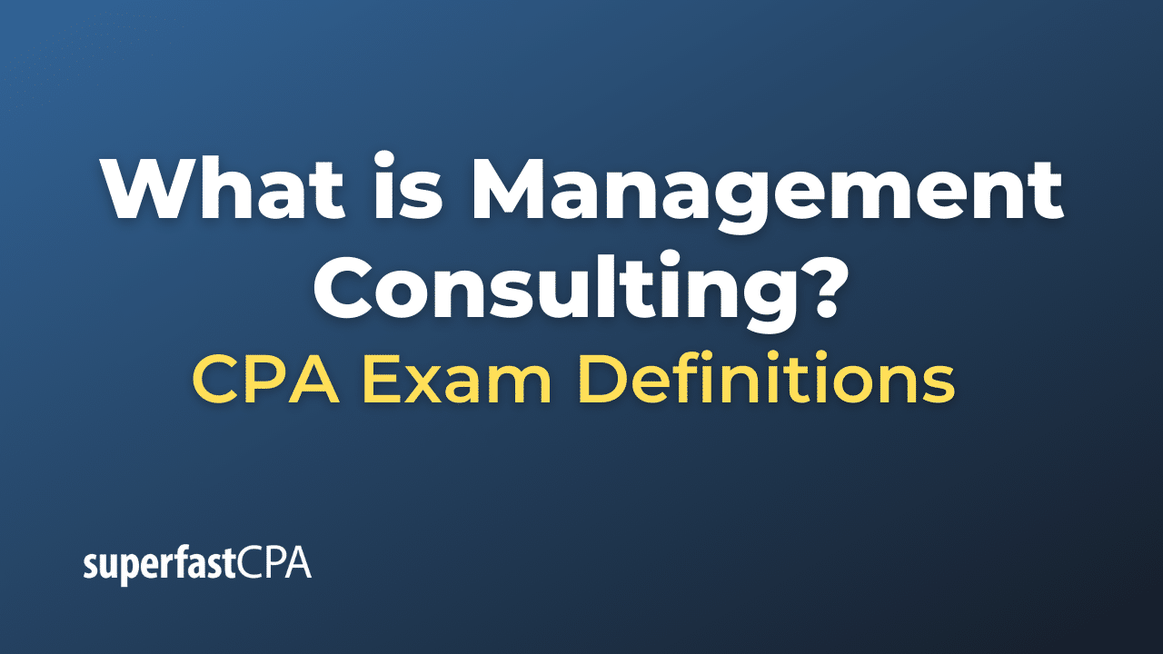 Management Consulting