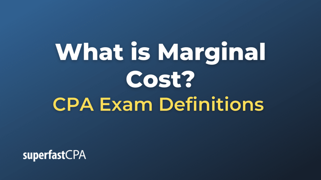 Marginal Cost