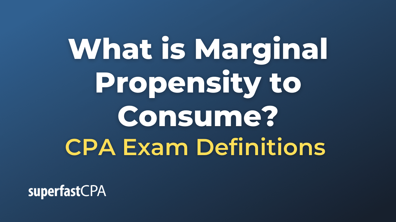 What is Marginal Propensity to Consume? – SuperfastCPA CPA Review