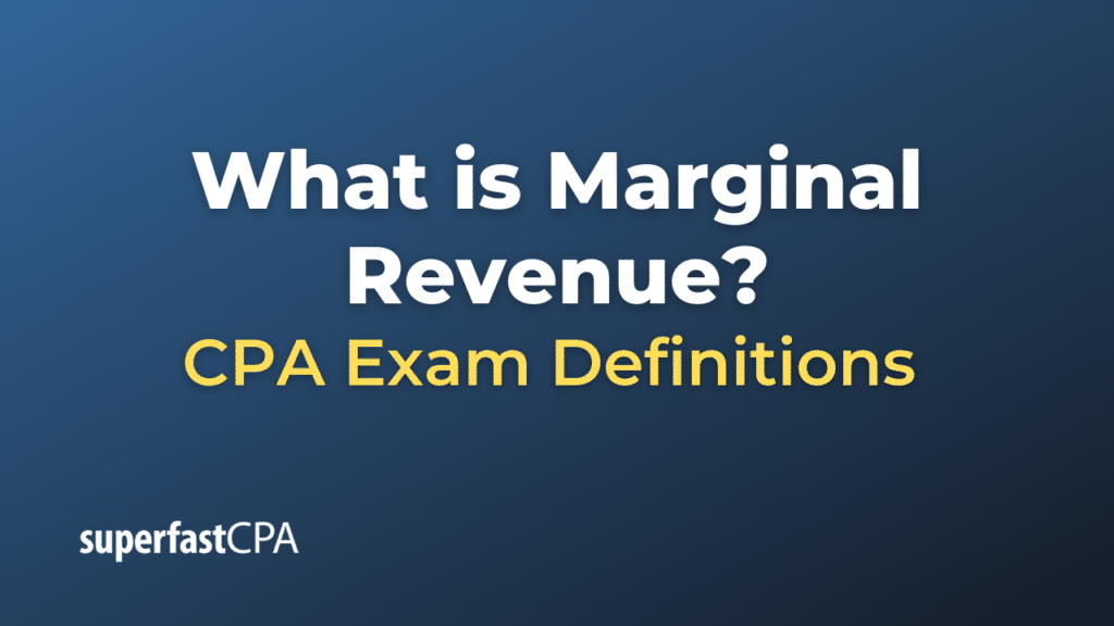 Marginal Revenue