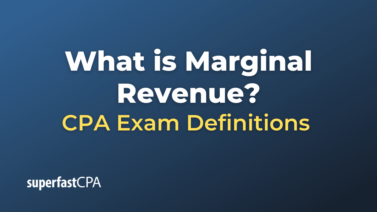 Marginal Revenue