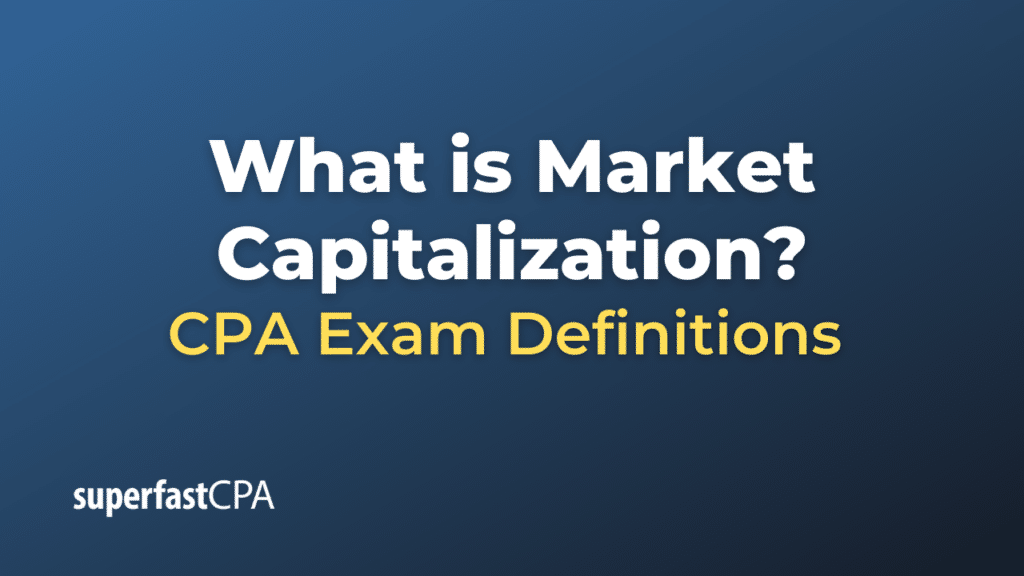 Market capitalization meaning discount
