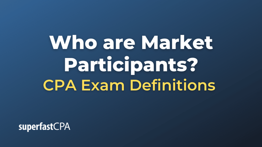 Market Participants