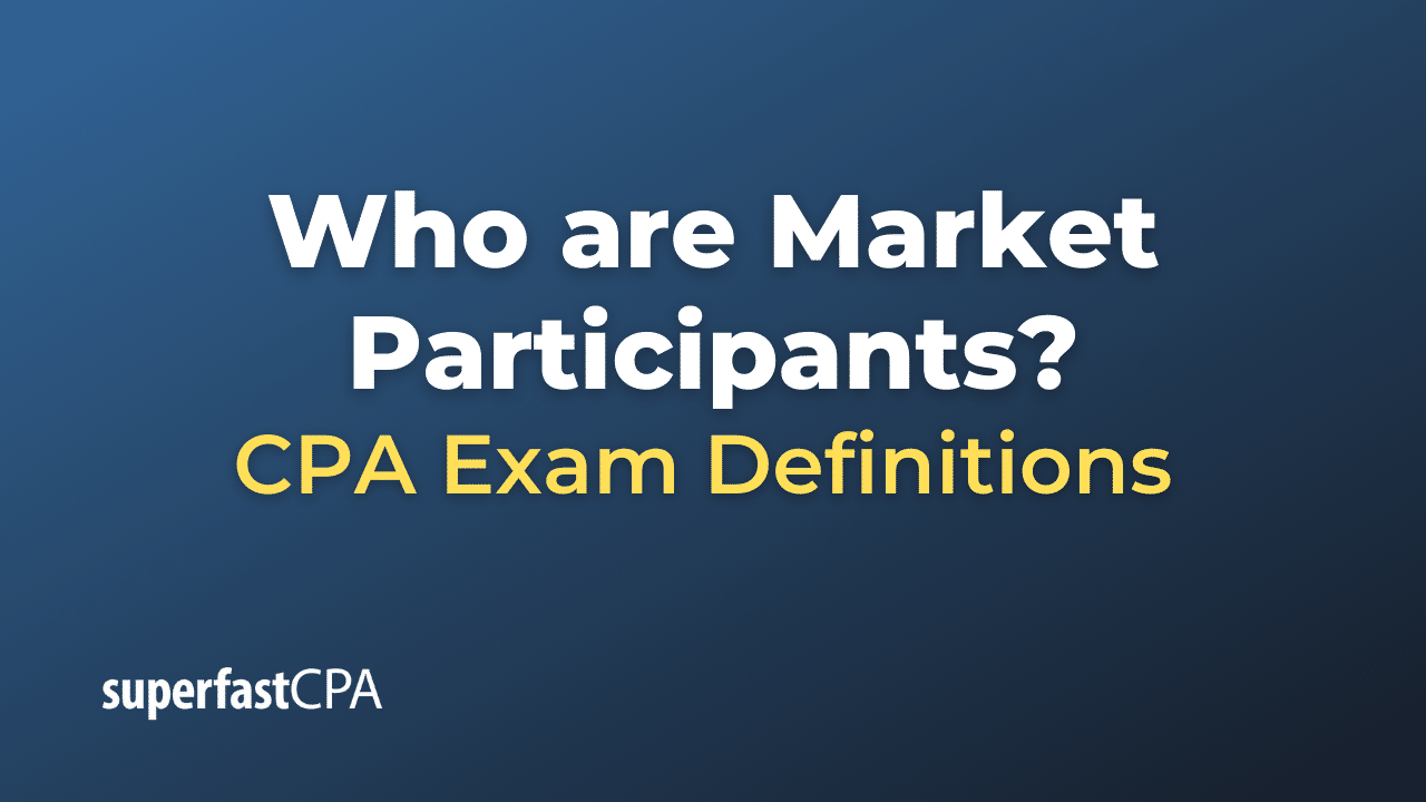 Market Participants